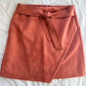 LOFT Terracotta Pencil Skirt with Bow Detail